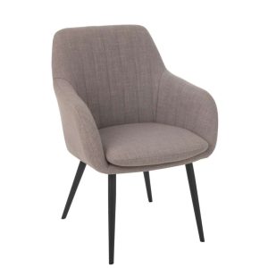 CHAIR MILES STEEL/FOAM TAUPE