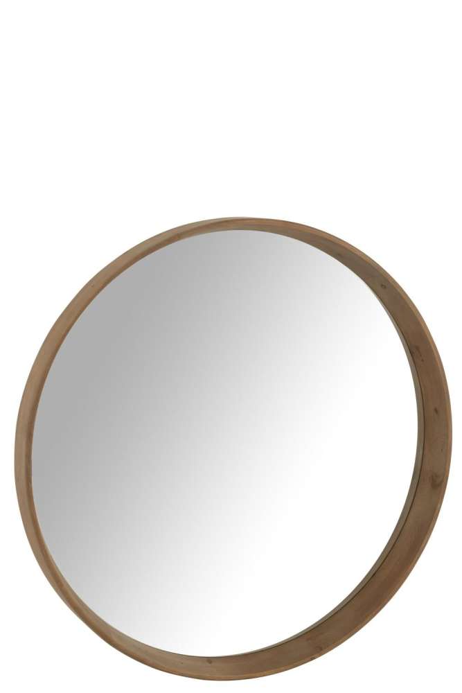 WALL MIRROR WALL MIRROR L FIR WOOD LIGHT BEIGE LARGE