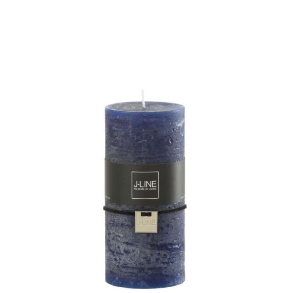 CYLINDER CANDLE DARK BLUE LARGE 52H