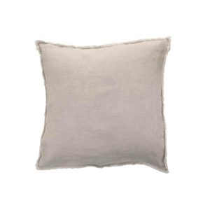 CUSHION STONEWASHED LINEN  LIGHT GREY