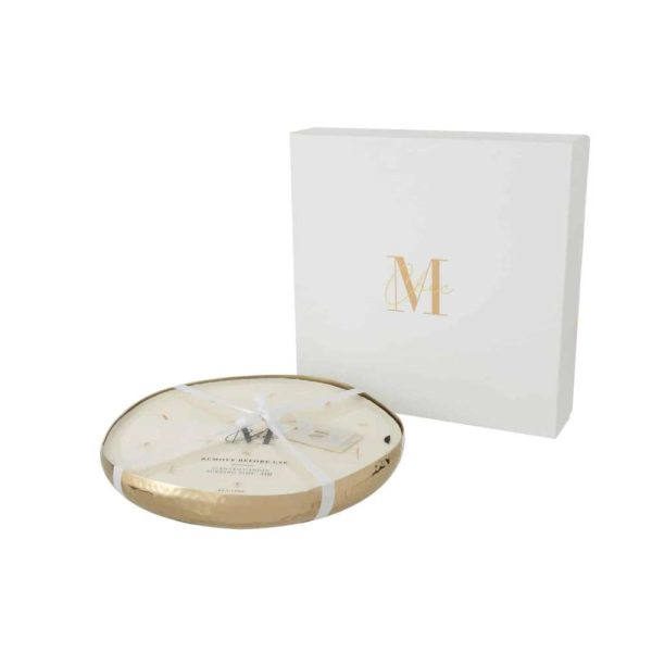SCENTED CANDLE M-CHIC METAL GOLD X-LARGE 35H
