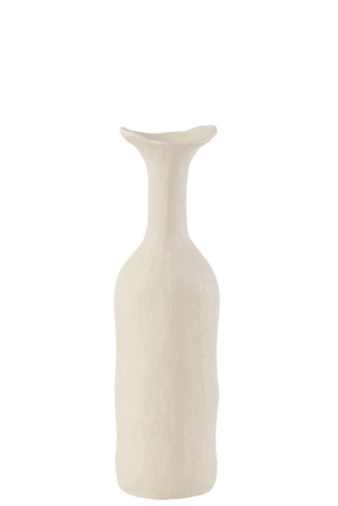 VASE AGRA ALUMINIUM WHITE SMALL