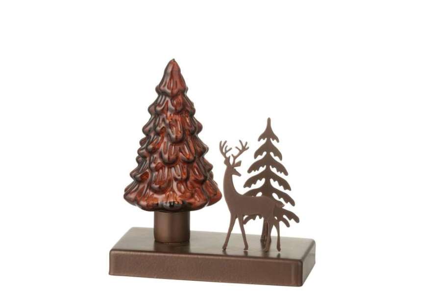 TREE LED WINTER IRON RUST BROWN/BROWN