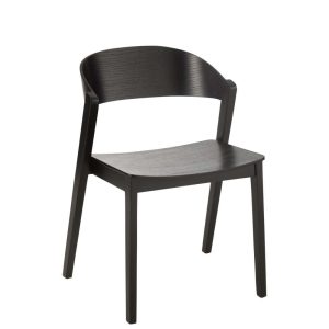 CHAIR LAGA OAK WOOD/PLYWOOD BLACK