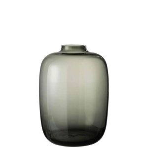 VASE CLEO GLASS GREY LARGE