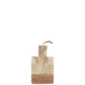 CHEESE BOARD RECTANGLE MARBLE BEIGE/NATURAL SMALL