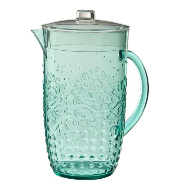 PITCHER PLASTIC AQUA BLUE
