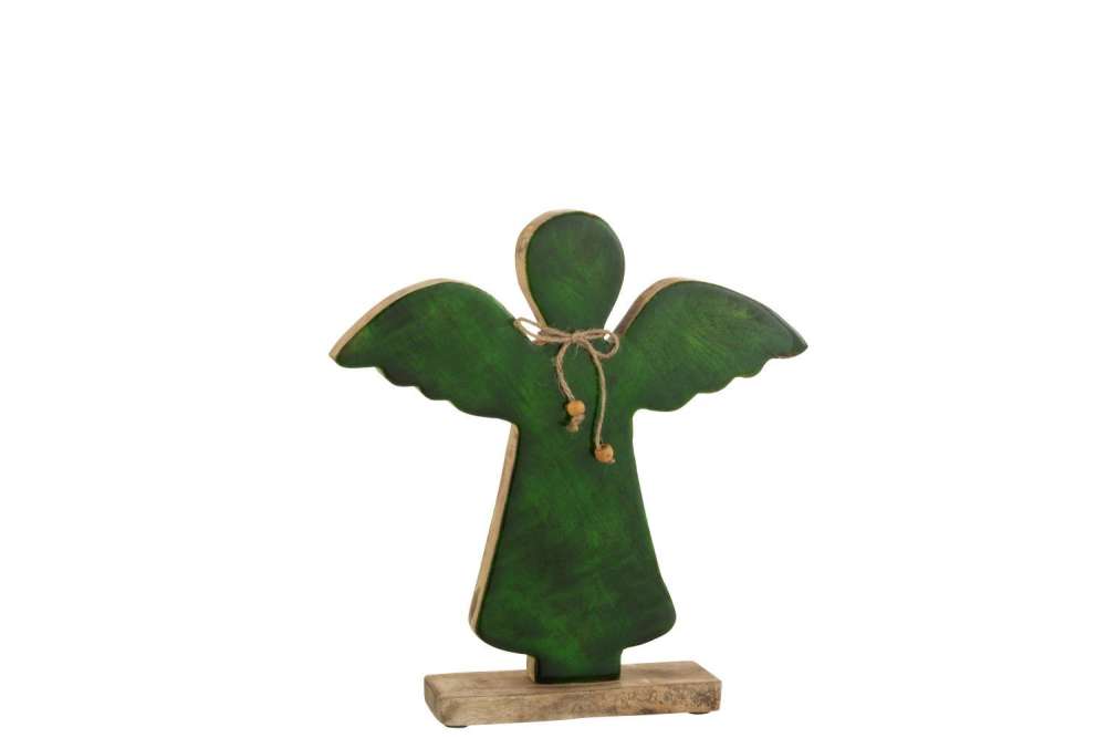 ANGEL ON FOOT VARNISHED GREEN LARGE