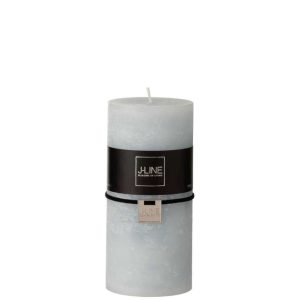 CYLINDER CANDLE  LIGHT BLUE L52H