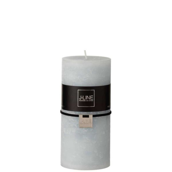 CYLINDER CANDLE  LIGHT BLUE L52H