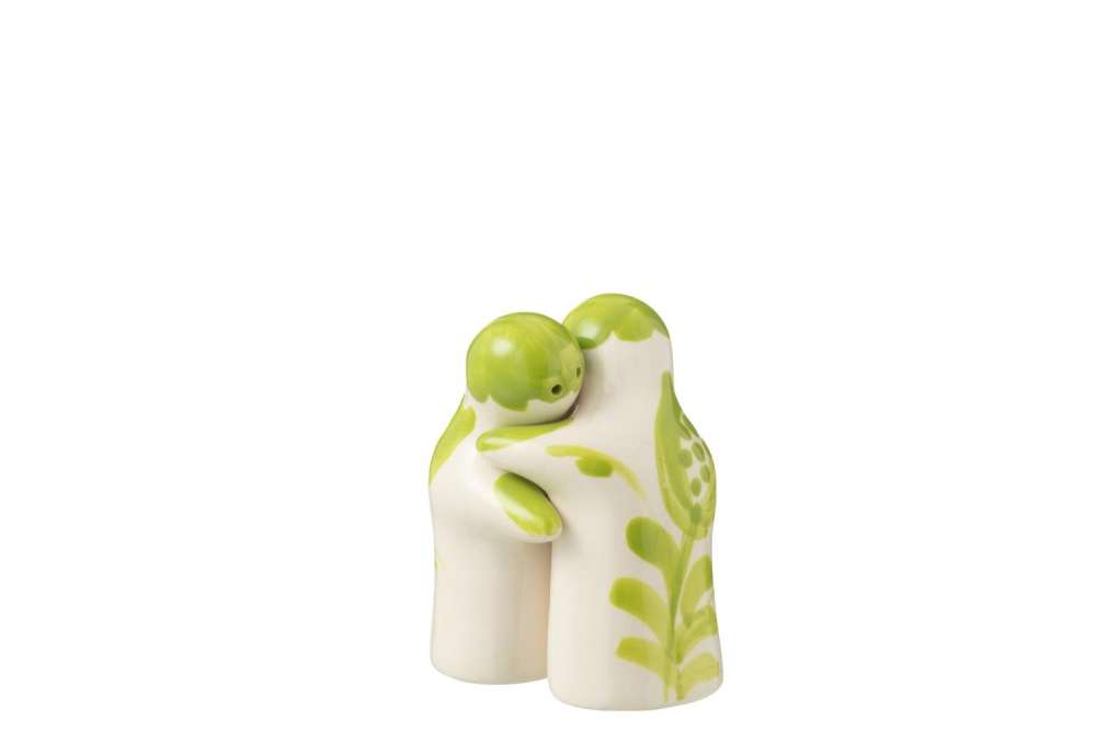 SALT&PEPPER GRANADA CERAMIC WHITE/GREEN
