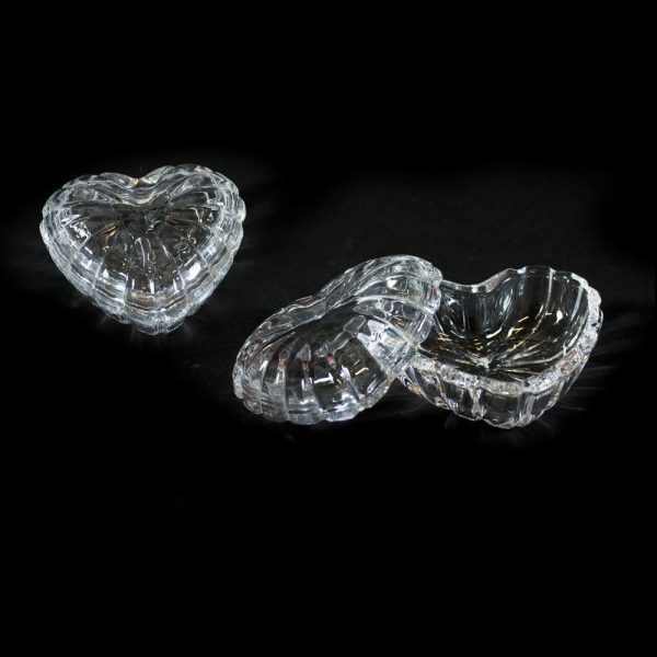 Hjerteboks Glass 10Cm
