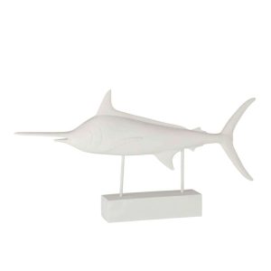 SWORDFISH ON FOOT POLY WHITE