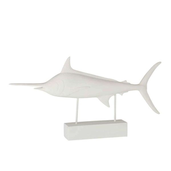 SWORDFISH ON FOOT POLY WHITE