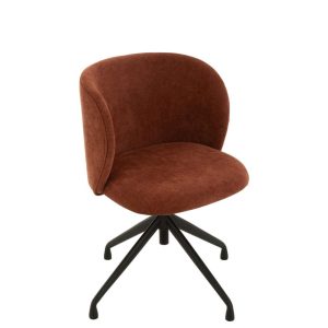 CHAIR TURN/UP/DOWN TEXTILE BURGUNDY