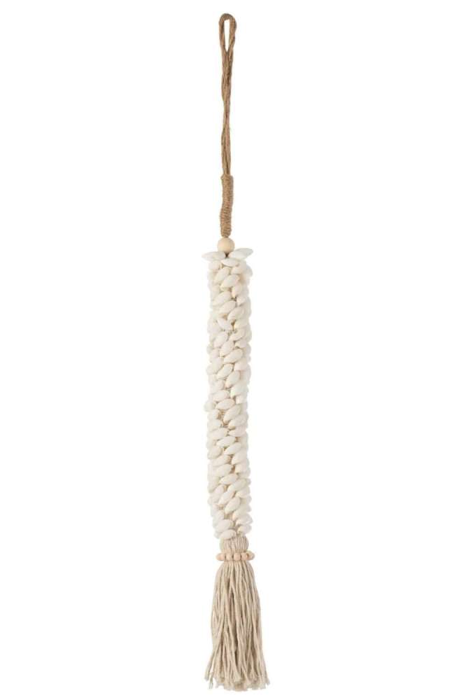 HANGER SHELLS WHITE ROPE COTTON ECRU