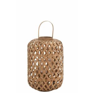 LANTERN GARDEN BAMBOO NATURAL SMALL