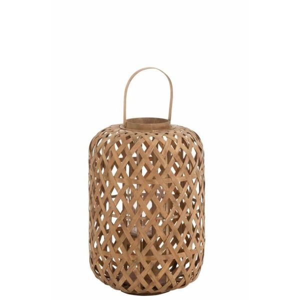 LANTERN GARDEN BAMBOO NATURAL SMALL