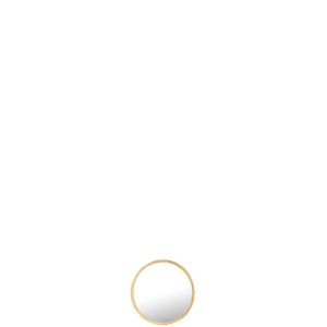 MIRROR MONA ROUND IRON/GLASS GOLD EXTRA SMALL