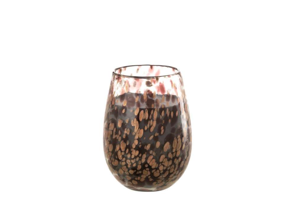 SCENTED CANDLE MIA BLACK/MIX GLASS MEDIUM-120H