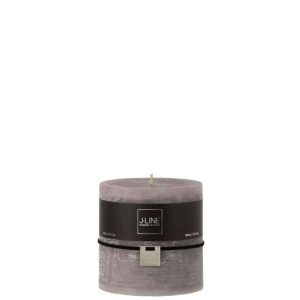 CYLINDER CANDLE  DARK GREY64H
