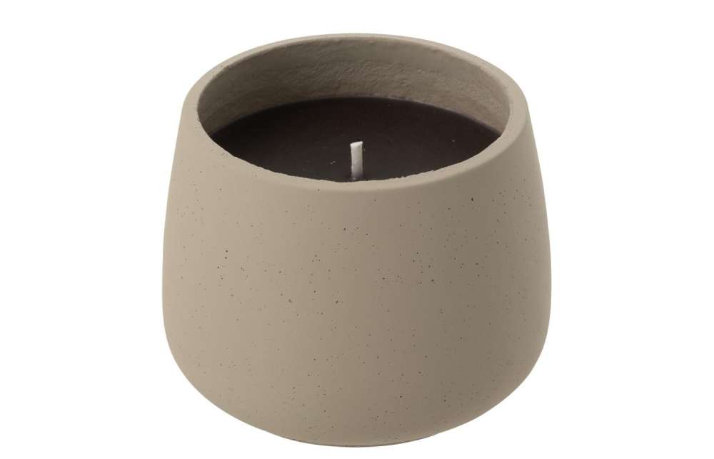 OUTDOOR CANDLE CYRA CEMENT GREY LARGE-48 HOURS