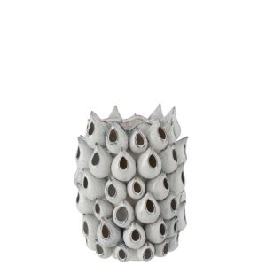 VASE ANEMONE HIGH CERAMIC BLUE