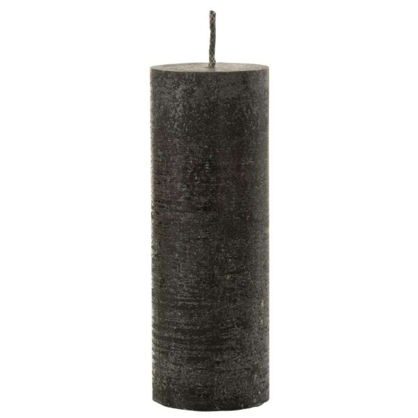 OUTDOOR CANDLE PILLAR PARAFFIN BLACK EXTRA LARGE-50HOURS