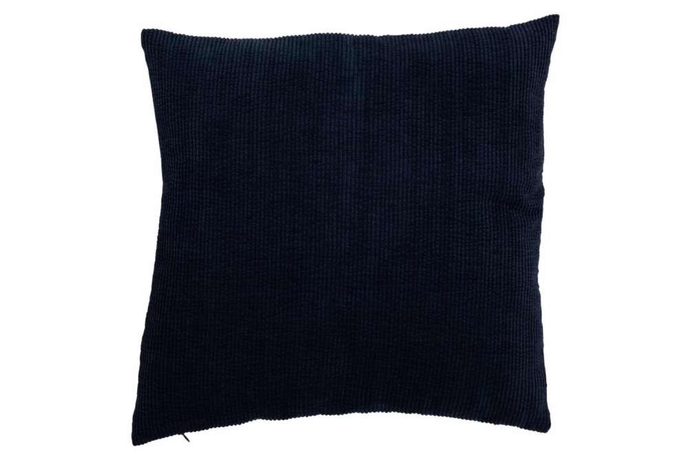 CUSHION RIB SQUARE VELVET BLUE