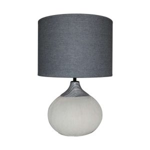 Lampe Base Hvit/Rund 21X21X28Cm