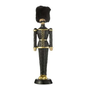 NUTCRACKER FUR HAT RESIN BLACK LARGE