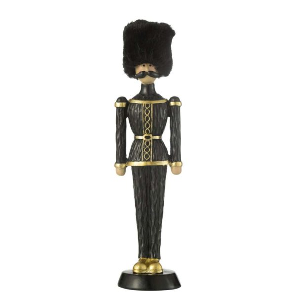 NUTCRACKER FUR HAT RESIN BLACK LARGE