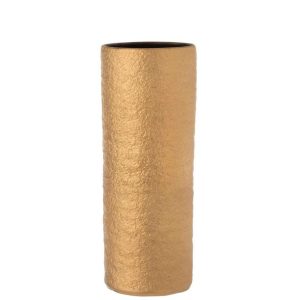 VASE GATSBY CERAMIC GOLD LARGE