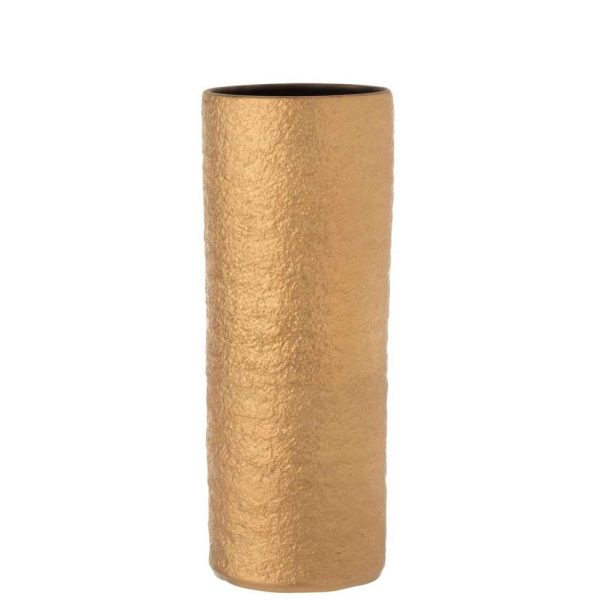 VASE GATSBY CERAMIC GOLD LARGE