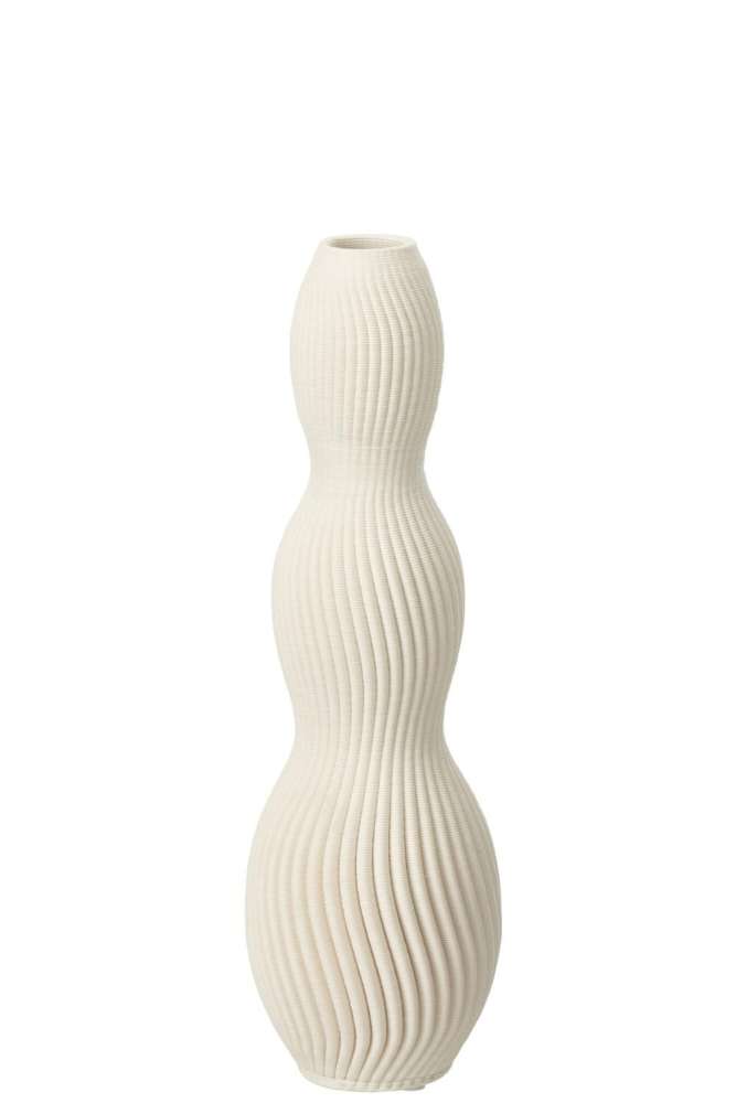 VASE KUDOS CERAMIC BEIGE SMALL
