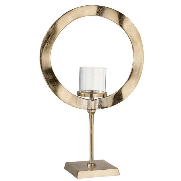 HURRICANE ROUND BASE ALUMINIUM GOLD LARGE