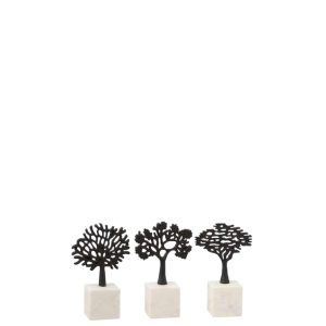 FIGURE TREE ON FOOT ALUMINIUM/MARBLE BLACK/WHITE ASS3