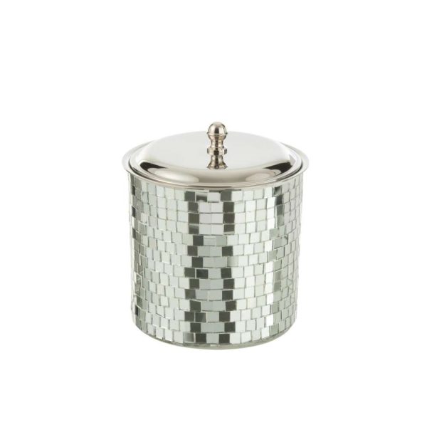 ICE BUCKET MOSAIC STAINLESS STEEL SILVER COLORED