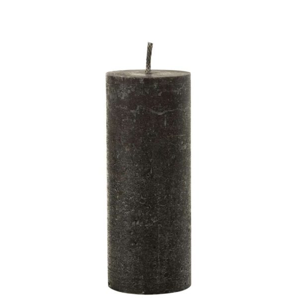 OUTDOOR CANDLE PILLAR PARAFFIN BLACK LARGE-45HOURS