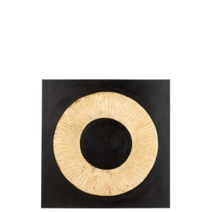 PAINTING PAT CANVAS/PLASTIC BLACK/NATURAL