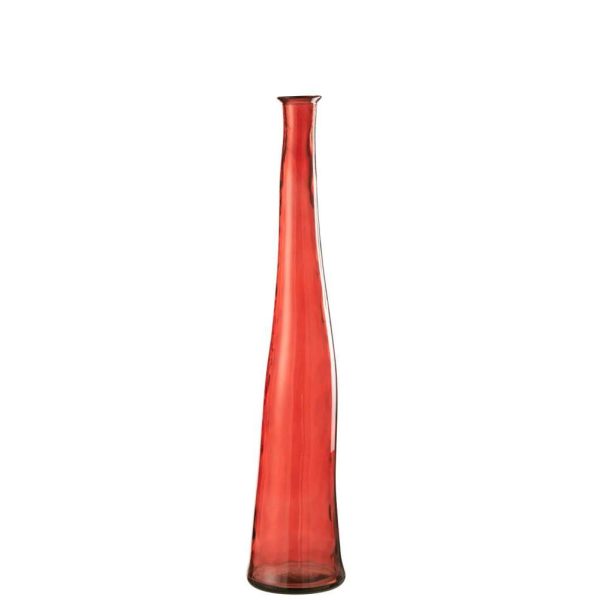 VASE NOAH GLASS RED MEDIUM