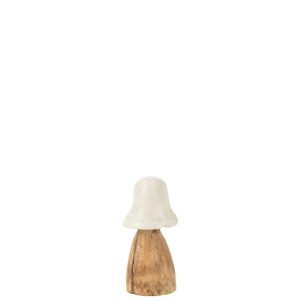 MUSHROOM BELL TOP WHITE/NATURAL SMALL