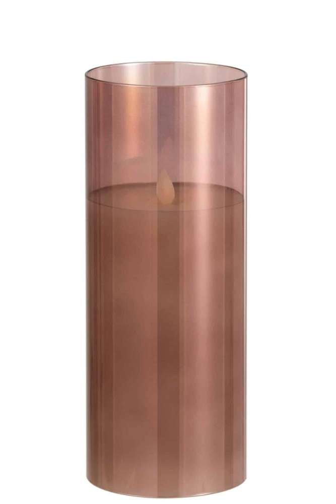 LEDLAMP SHINING GLASS BROWN LARGE