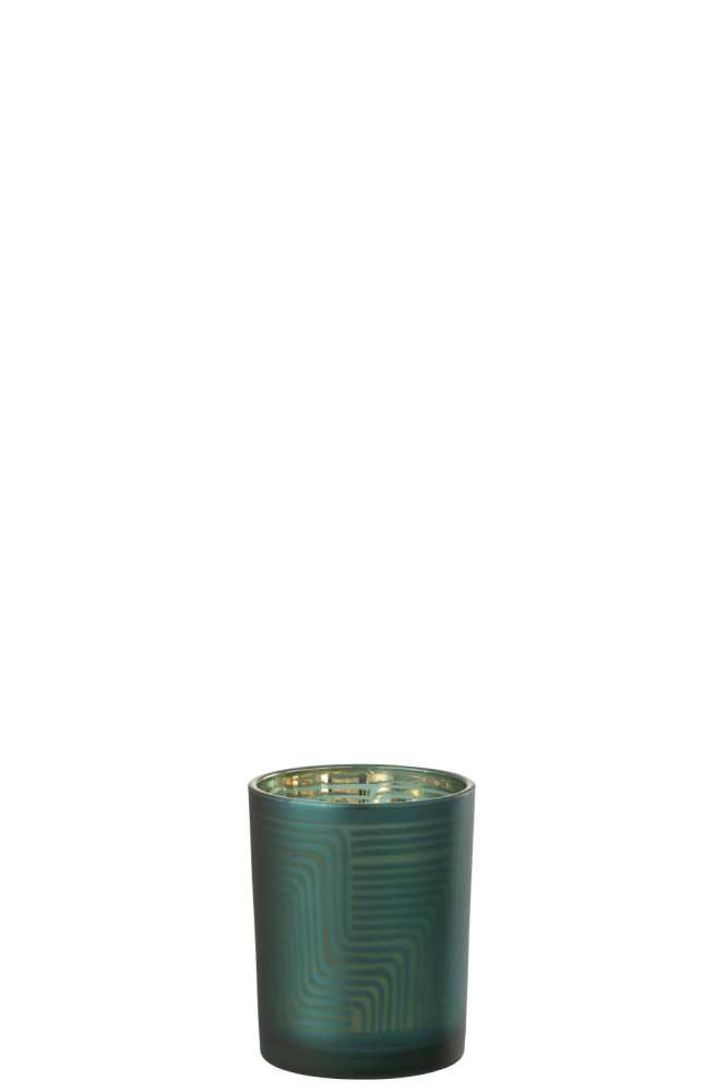 HURRICANE ZIGZAG GLASS GREEN MEDIUM
