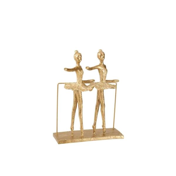 2 BALLERINAS POLY GOLD