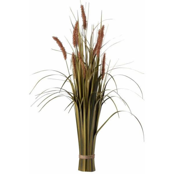 BUNDLE GRASS+TAIL PLASTIC GREEN/BROWN LARGE
