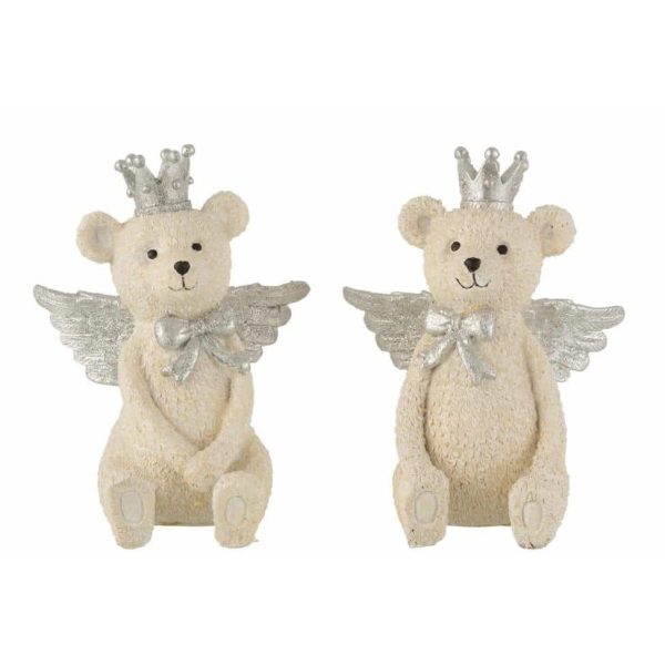 PIGGY BANK BEAR CROWN PORZ WHITE/GREY LARGE ASSORTMENT OF 2