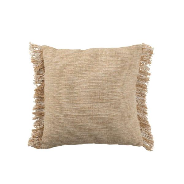 CUSHION FRINGES COTTON BEIGE