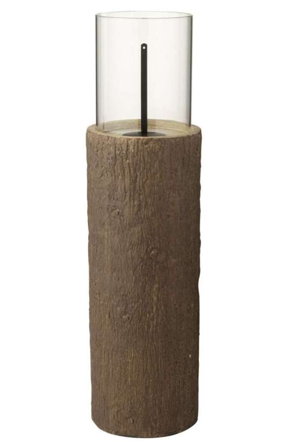 FIRE PIT ROUND TRUNK MAGNESIUM BROWN MEDIUM