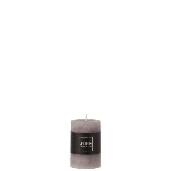 CYLINDER CANDLE  DARK GREY  S18H